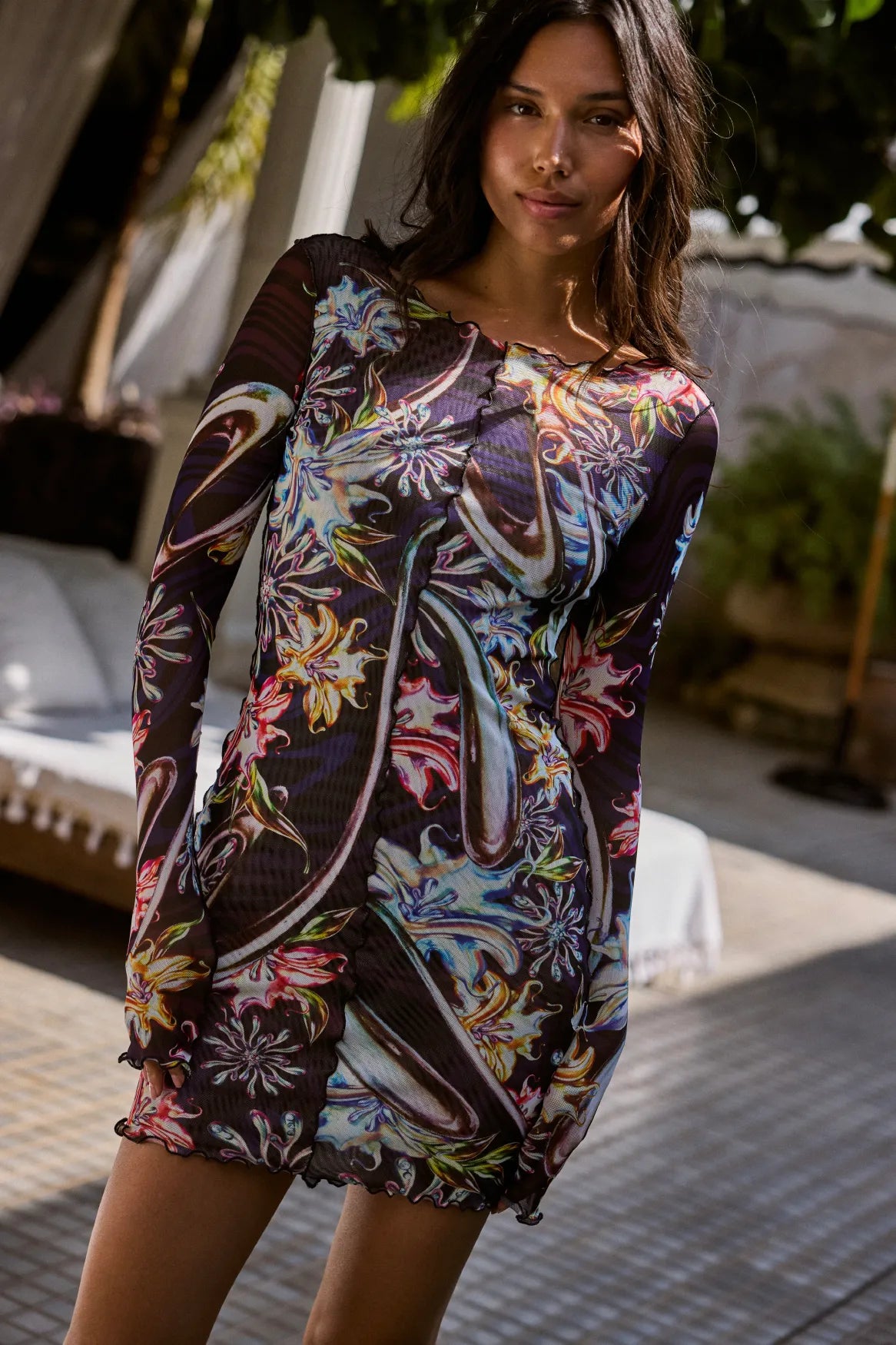 HADLEY DRESS SILVER GARDEN