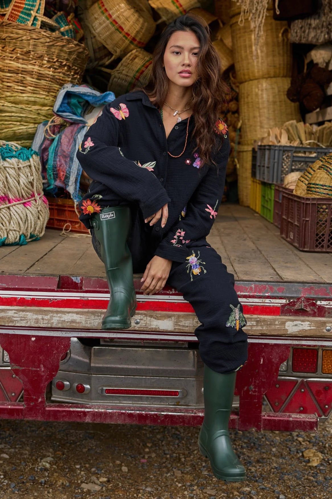 PANTALON BORDADO SERENA ÁMBAR