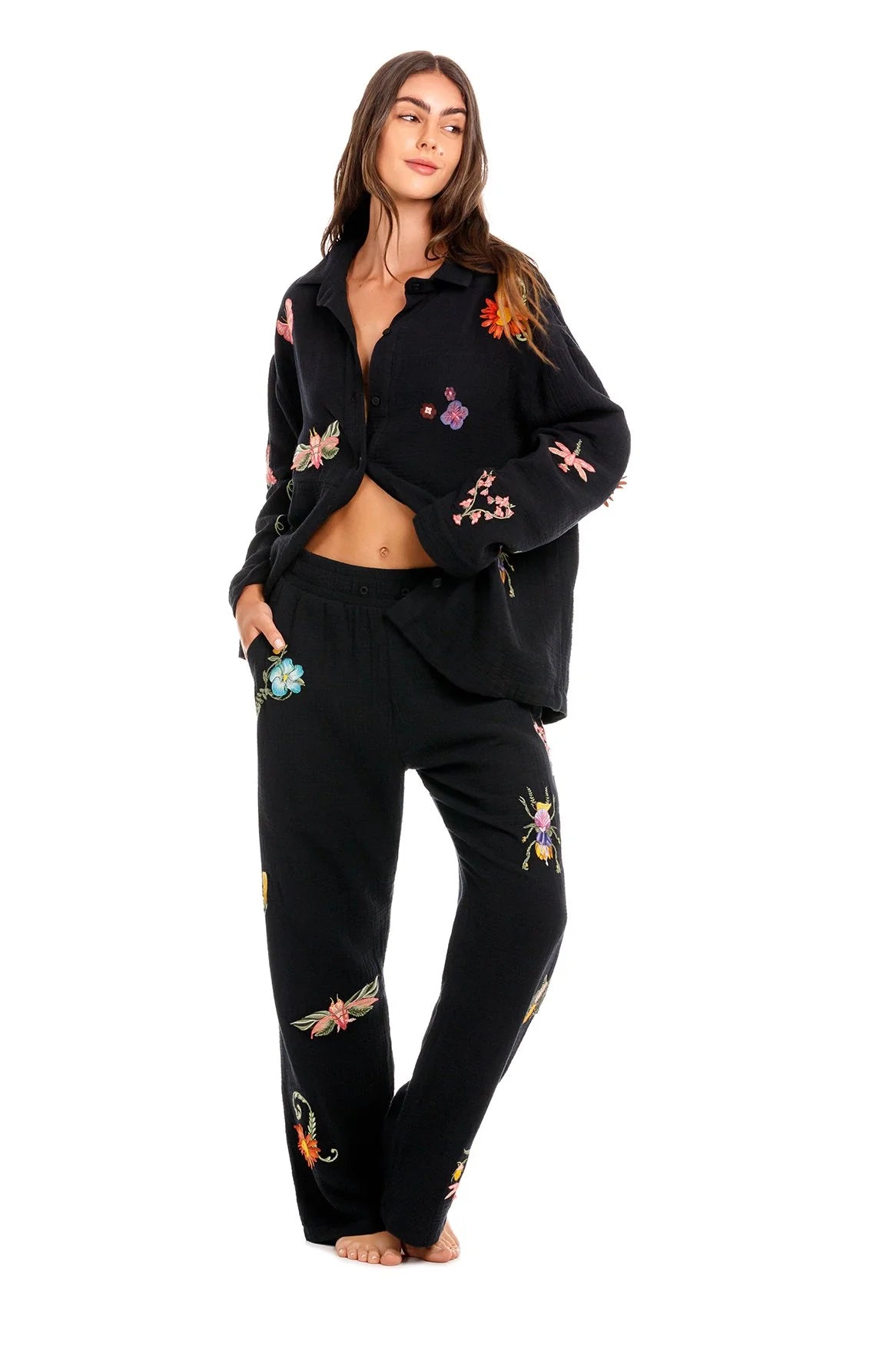 PANTALON BORDADO SERENA ÁMBAR