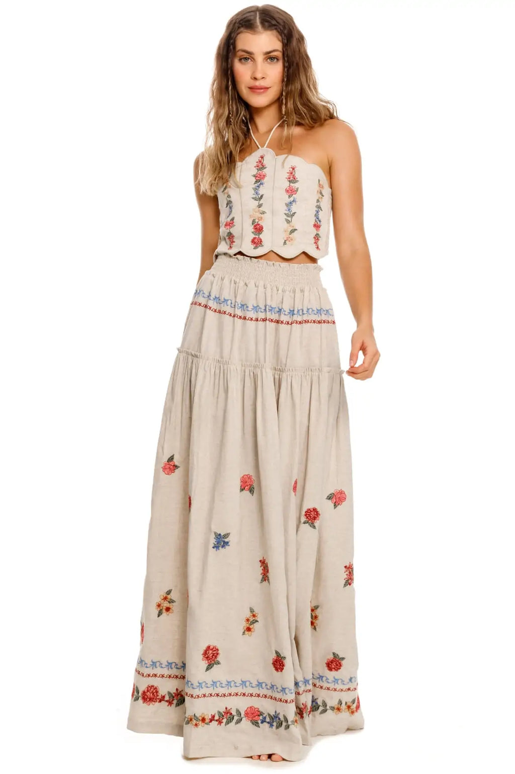 Maxi Falda Jenna Blush