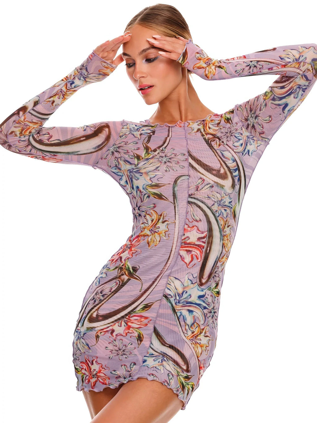 HADLEY DRESS SILVER GARDEN