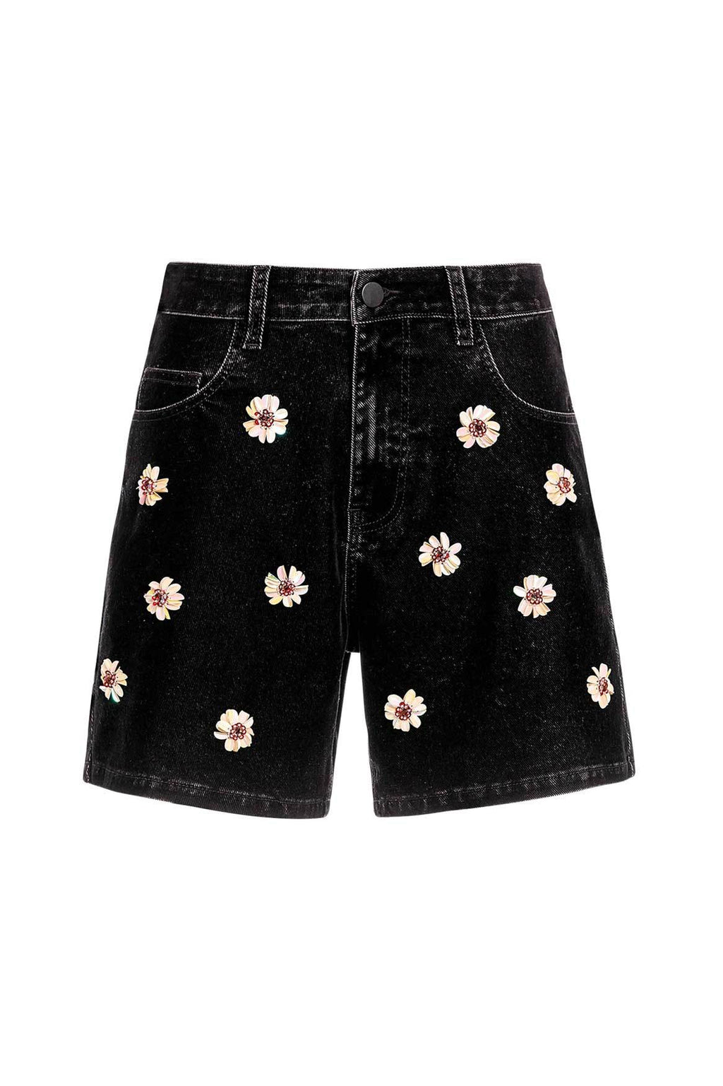 Sheer Plume Shorts